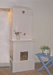 antiker schwedischer Kachelofen Lisalund von SVEA Hamburg