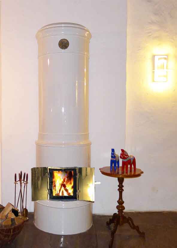 Antiker schwedischer Kachelofen Liljegren von SVEA Hamburg