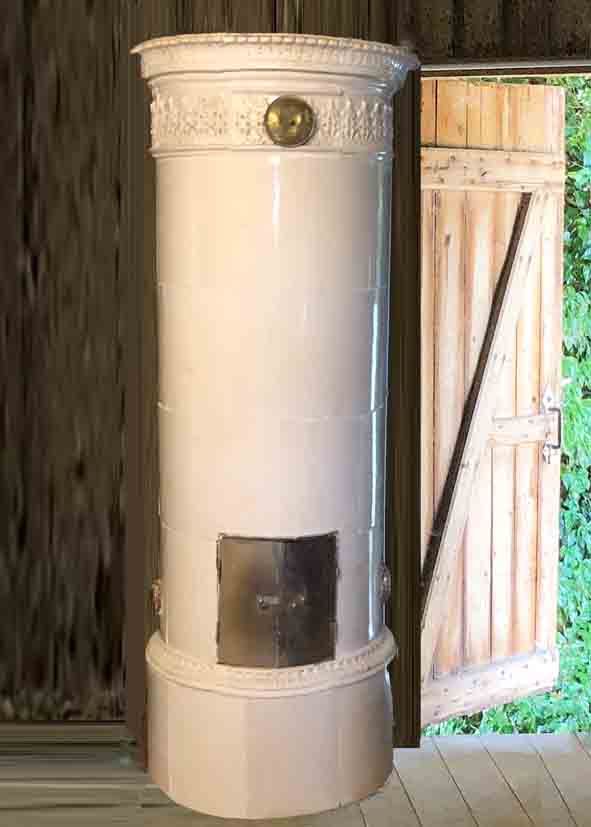 antiker schwedischer Kachelofen Perstorp von SVEA Hamburg